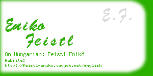 eniko feistl business card
